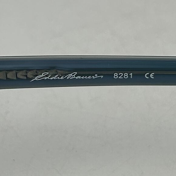 Eddie Bauer 8281 Eyeglasses Frame Mens Blonde Blue Plastic Full Rim 48-18-140mm - Picture 8 of 10